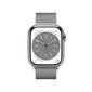 Apple Watch Series 8 GPS + Cellular 41mm Silver Stainless Steel Case ,Silver Milanese Loop MNJ83UL/A cena un informācija | Viedpulksteņi (smartwatch) | 220.lv