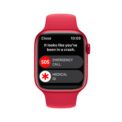 Apple Watch Series 8 GPS 45mm (PRODUCT)RED Aluminium Case ,(PRODUCT)RED Sport Band - MNP43UL/A цена и информация | Смарт-часы (smartwatch) | 220.lv