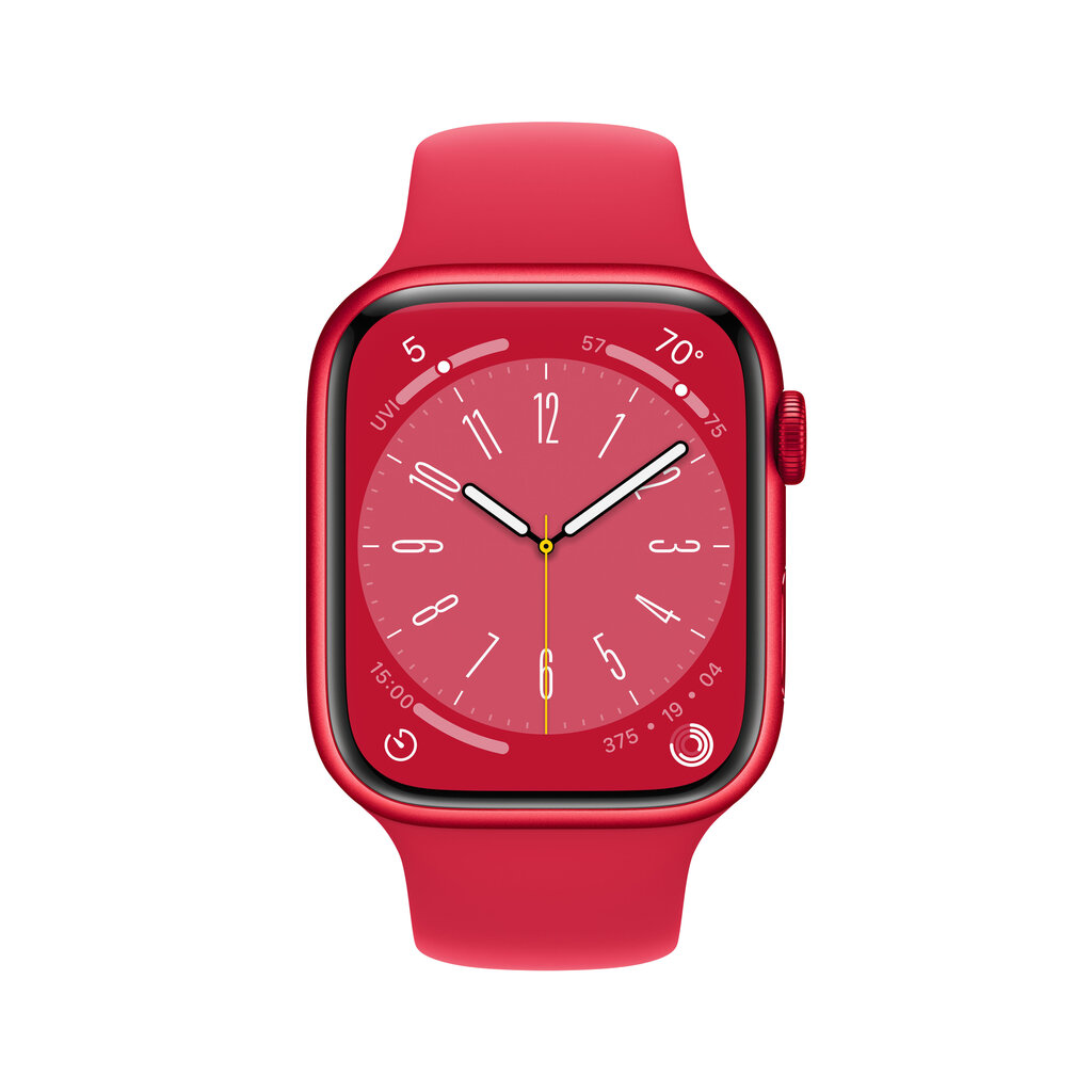 Apple Watch Series 8 41mm Red Aluminum/Red Sport Band cena un informācija | Viedpulksteņi (smartwatch) | 220.lv