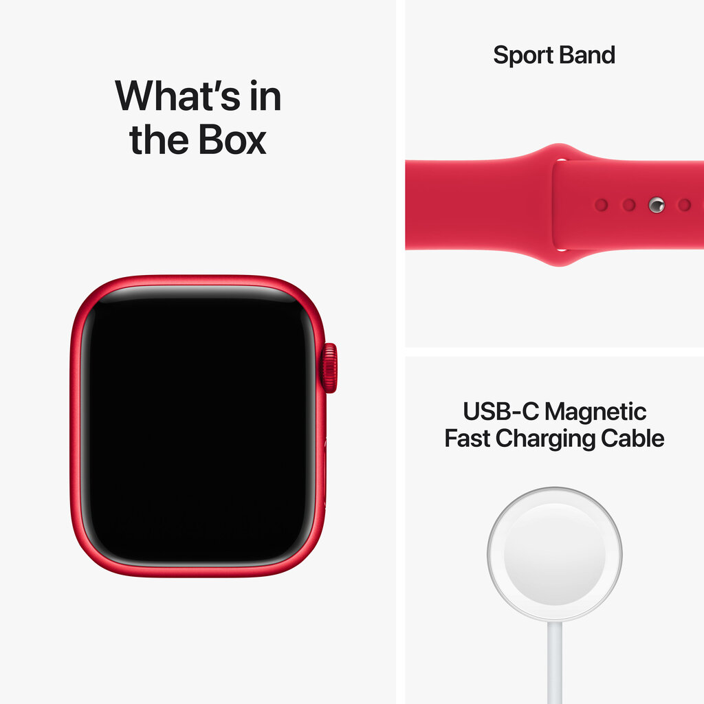 Apple Watch Series 8 41mm Red Aluminum/Red Sport Band цена и информация | Viedpulksteņi (smartwatch) | 220.lv