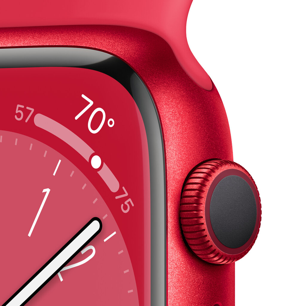 Apple Watch Series 8 41mm Red Aluminum/Red Sport Band цена и информация | Viedpulksteņi (smartwatch) | 220.lv