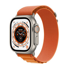 Смарт-часы Apple Watch Ultra GPS + Cellular 49 мм, титановый корпус, ремешок Orange Alpine Loop - Small MNHH3EL/A LV-EE цена и информация | Смарт-часы (smartwatch) | 220.lv