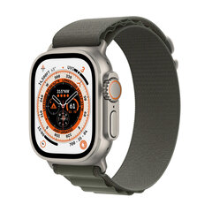 Смарт-часы Apple Watch Ultra GPS + Cellular 49 мм, титановый корпус, зеленый ремешок Alpine Loop - Small MNHJ3EL/A LV-EE цена и информация | Смарт-часы (smartwatch) | 220.lv