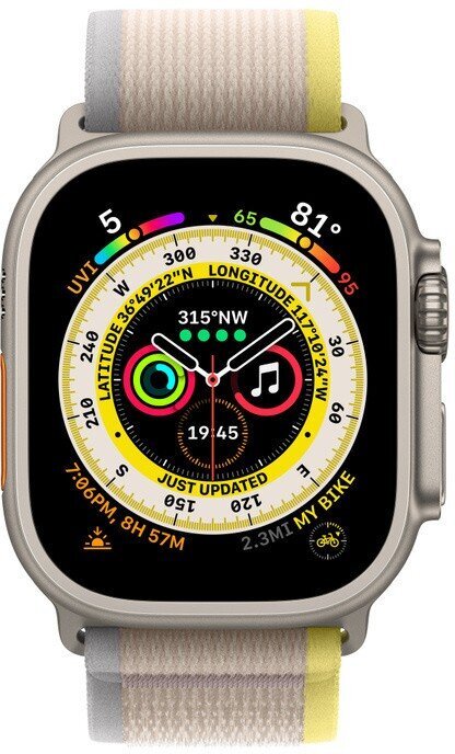 Apple Watch Ultra Yellow/Beige Trail Loop цена и информация | Viedpulksteņi (smartwatch) | 220.lv