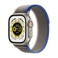 Apple Watch Ultra GPS + Cellular, 49mm Titanium Case ,Blue/Gray Trail Loop - M/L MQFV3EL/A LV-EE цена и информация | Viedpulksteņi (smartwatch) | 220.lv