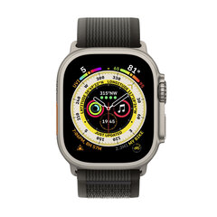 Apple Watch Ultra GPS + Cellular, 49mm Titanium Case ,Black/Gray Trail Loop - S/M MQFW3EL/A LV-EE cena un informācija | Viedpulksteņi (smartwatch) | 220.lv