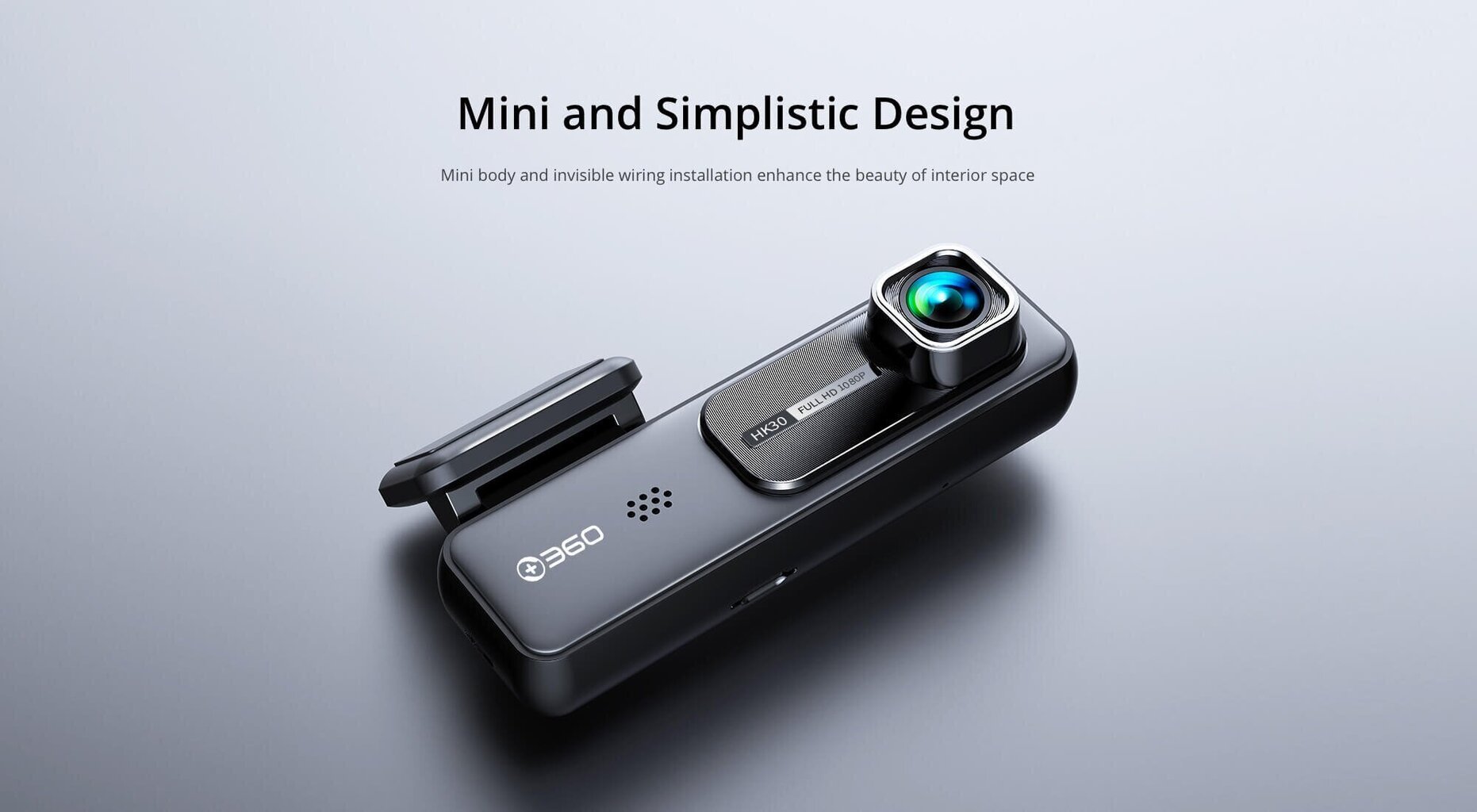 360 HK300 paneļa kamera 1080p / 130° / microSD / Wi-Fi cena un informācija | Auto video reģistratori | 220.lv