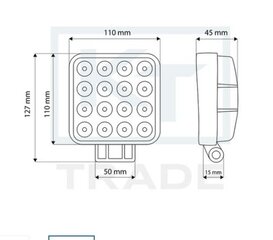 LED prožektors 12-24V 48w TT.13208 cena un informācija | Auto spuldzes | 220.lv