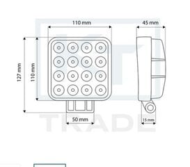 LED prožektors 12-24V 48w TT.13208 цена и информация | Автомобильные лампочки | 220.lv