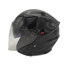 Motorollera ķivere BHR DOUBLE, Melnā krāsā + bezmaksas dāvana цена и информация | Шлемы для мотоциклистов | 220.lv