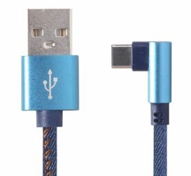 Gembird USB Male - USB Type-C Male 1m Blue cena un informācija | Savienotājkabeļi | 220.lv