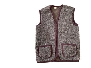 Vilnas veste, brūna cena un informācija | Vīriešu vestes | 220.lv