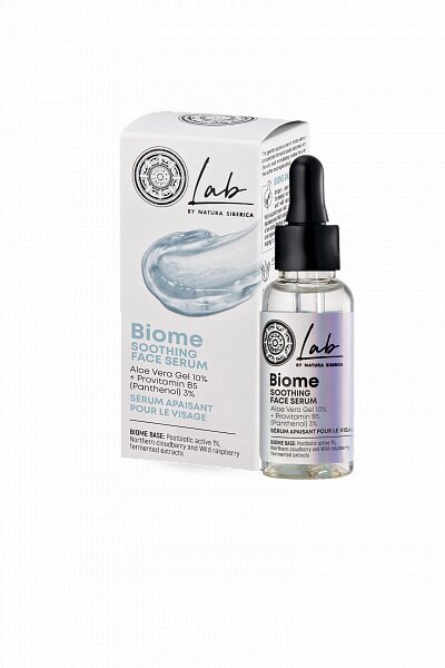 Nomierinošs serums sejai, Natura Siberica Lab Biome, 30 ml cena un informācija | Serumi sejai, eļļas | 220.lv