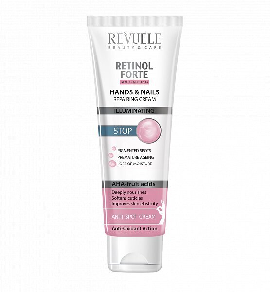 Atjaunojošs krēms rokām & nagiem, Revuele Retinol Forte, 100 ml cena un informācija | Ķermeņa krēmi, losjoni | 220.lv