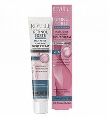 Nakts krēms sejas kakla un dekoltē zonas ādai, Revuele Retinol Forte, 50 ml cena un informācija | Sejas krēmi | 220.lv