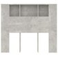 Galvgalis-skapis, betona pelēks, 120x18,5x104,5cm cena un informācija | Gultas | 220.lv