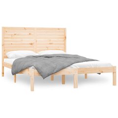 Кровать из массивной сосны, натуральный цвет, 200 x 160 см цена и информация | Кровати | 220.lv