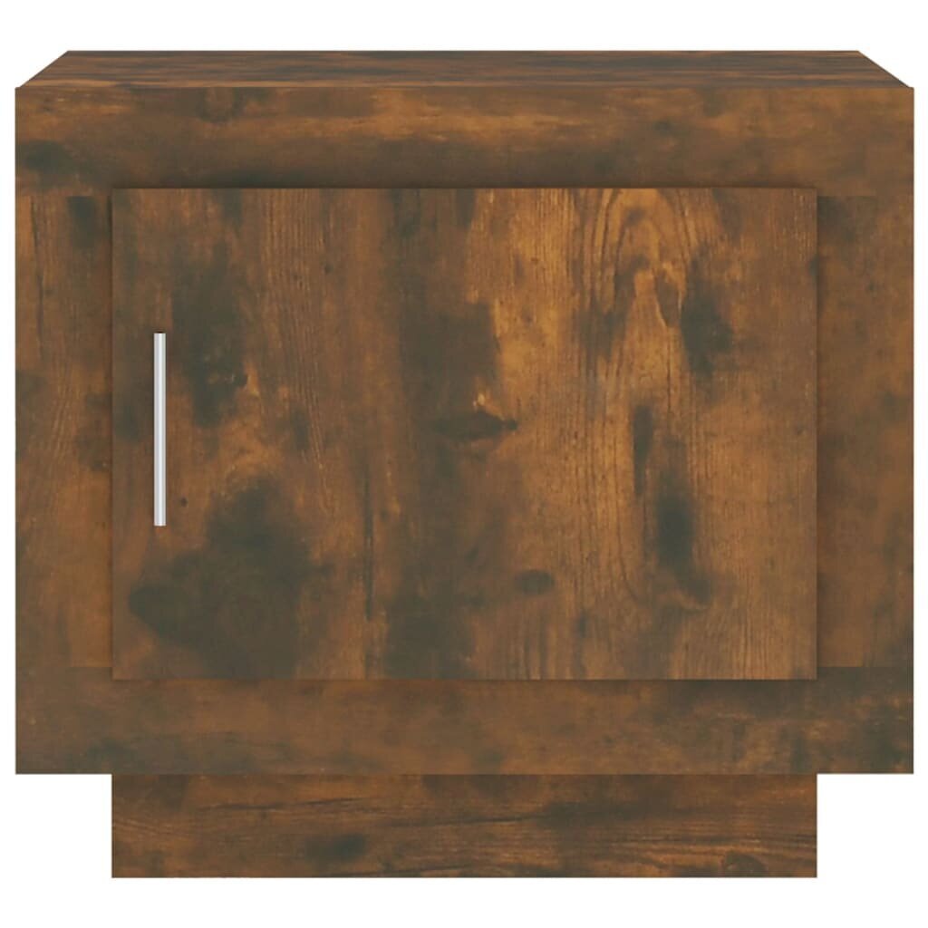 Kafijas galdiņš, dūmakaina ozola, 51x50x45cm, apstrādāta koksne cena un informācija | Žurnālgaldiņi | 220.lv