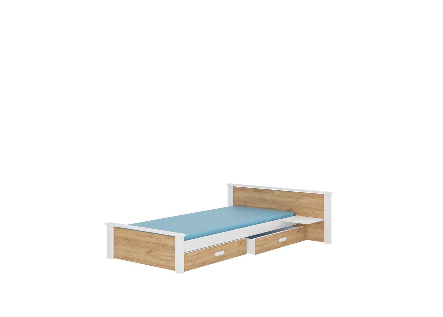 Bērnu gulta ar plauktu Aldex Shelf 190x96x72cm цена и информация | Bērnu gultas | 220.lv