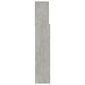 Gultas galvgalis ar plauktu, betona pelēks, 120x19x103,5 cm cena un informācija | Gultas | 220.lv