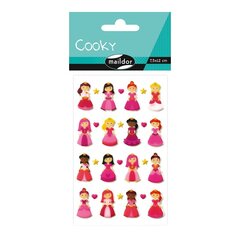 Uzlīme Cooky "Rozā princese" 7,5x12cm Decopatch/10 цена и информация | Канцелярия | 220.lv