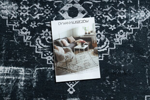 ANTIKA paklājs 117 tek, moderns ornaments, mazgājams - pelēks / grafīts cena un informācija | Paklāji | 220.lv