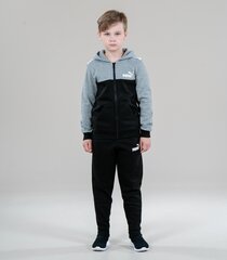 Puma Kids treniņtērps 670116*03, pelēks/melns 4064537646281 cena un informācija | Zēnu jakas, džemperi, žaketes, vestes | 220.lv