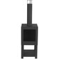 Esschert dizaina āra kamīns ar vietu malkai, melnai krāsai, ff410 cena un informācija | Kamīni | 220.lv