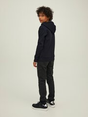Jack & Jones Bērnu sporta krekls 12213338*01, melns 5715313349856 cena un informācija | Zēnu jakas, džemperi, žaketes, vestes | 220.lv