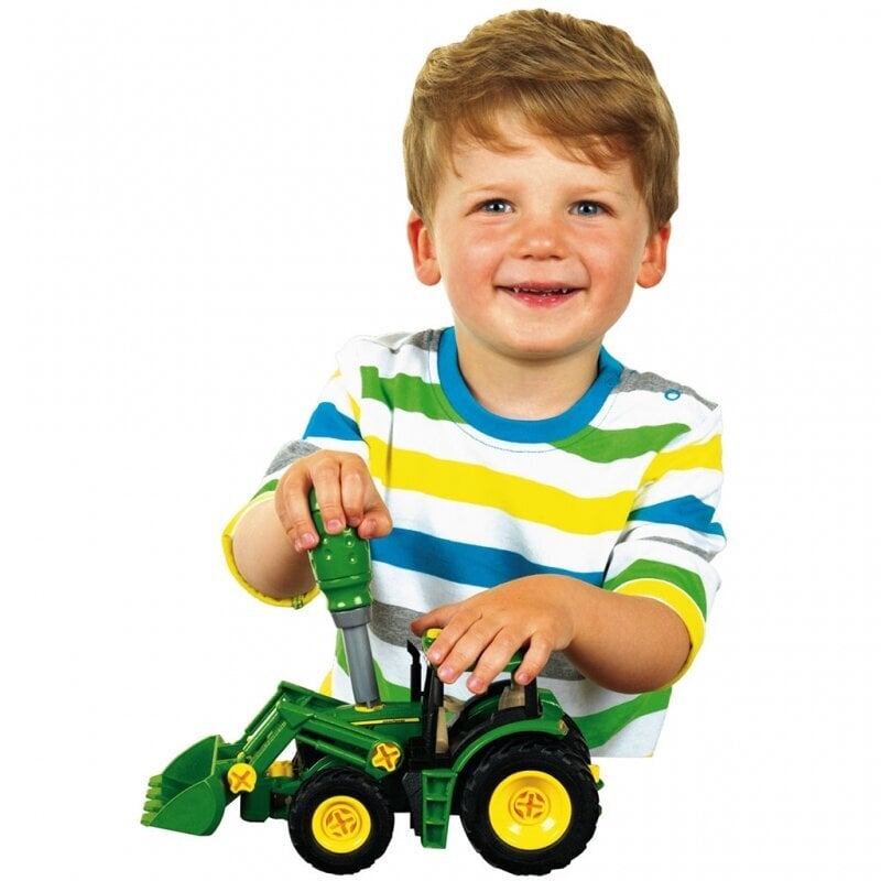 Vilcējs ar traktoru uz piekabes „John Deere“ cena un informācija | Rotaļlietas zēniem | 220.lv