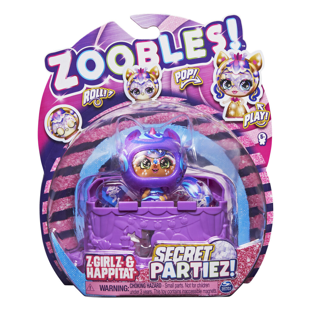 Figūriņa Zoobles Girls Secret Partiez, 2. sērija, 6061945 cena un informācija | Rotaļlietas meitenēm | 220.lv