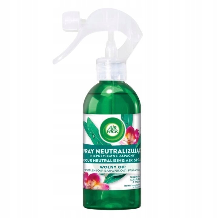 Sprejs nepatīkamu smaku neitralizēšanai Air Wick Spray Tropical Eucalyptus & Fresia, 237 ml cena un informācija | Gaisa atsvaidzinātāji | 220.lv