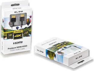 Blow, HDMI, 3 m cena un informācija | Kabeļi un vadi | 220.lv