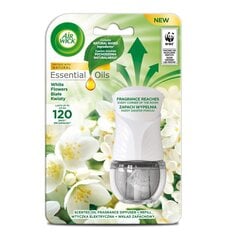 Elektriskais gaisa atsvaidzinātājs un pildviela Air Wick Essential Oils White flowers, 19 ml цена и информация | Ароматы для дома | 220.lv