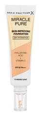 Основа под макияж Max Factor Miracle Pure Skin Long-Lasting SPF30 30 мл, 70 Warm Sand цена и информация | Пудры, базы под макияж | 220.lv