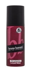 Izsmidzināms dezodorants Bruno Banani Loyal Man, 150 ml цена и информация | Парфюмированная мужская косметика | 220.lv