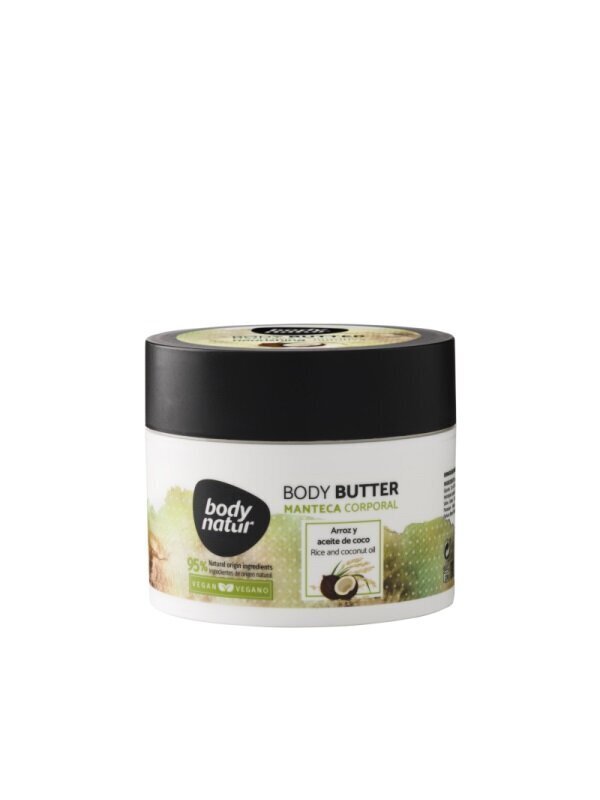 Krēmveida ķermeņa sviests ar kokosriekstu eļļu un rīsiem Body Nature Body Butter, 200 ml цена и информация | Ķermeņa krēmi, losjoni | 220.lv