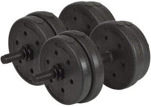 Maināma svara hanteles Eb Fit, 2x10 kg cena un informācija | Hanteles, svaru stieņi un diski | 220.lv