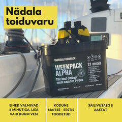 Nedēļas produktu komplekts ar gaļu WeekPack Alpha 2080g, Tactical Foodpack цена и информация | Готовые блюда | 220.lv