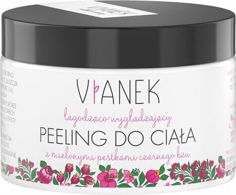 Nomierinošs un nostiprinošs ķermeņa skrubis Vianek pink, 150 ml cena un informācija | Ķermeņa skrubji | 220.lv