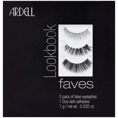 Набор накладных ресниц ARrdell SET Lookbook Faves 3 Pairs Of False Eyelashes 110+120+105+клей цена и информация | Накладные ресницы, керлеры | 220.lv