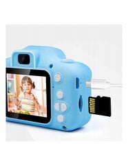 Digitālā kamera bērniem + 32GB MicroSD, zila cena un informācija | Digitālās fotokameras | 220.lv