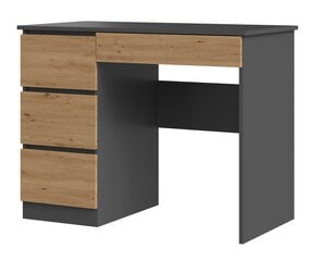 Письменный стол Mijas, левый, серый/коричневый цена и информация | Компьютерные, письменные столы | 220.lv