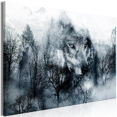 Glezna - Mountain Predator (1 Part) Wide Black and White 120x80 cm cena un informācija | Gleznas | 220.lv