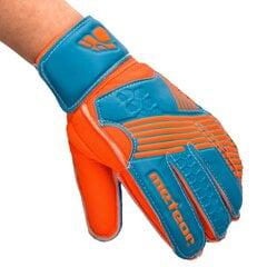 Перчатки вратарские Meteor Catch, синие/оранжевые цена и информация | Тренировочные перчатки. Размер 5 | 220.lv