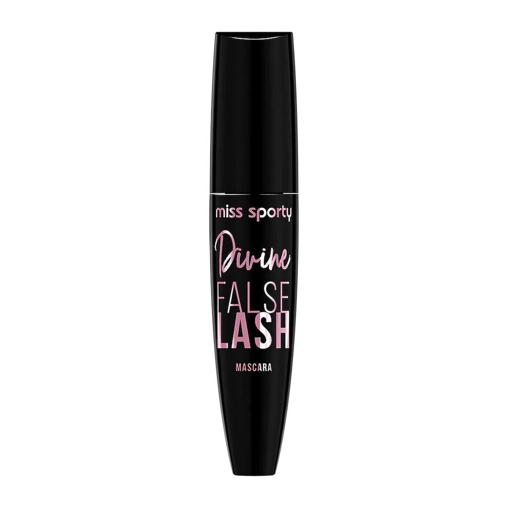 Apjomu piešķiroša skropstu tuša Miss Sporty Divine False Lash Mascara Thickening Black Mascara, 12 ml cena un informācija | Acu ēnas, skropstu tušas, zīmuļi, serumi | 220.lv