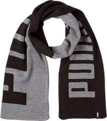 Шарф Puma Knit Scarf Black Grey 054057 01 054057 01 цена и информация | Женские шарфы, платки | 220.lv