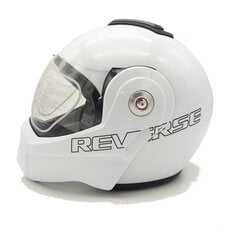 Moto ķivere BHR REVERSE ar paceļamu žokli, baltā krāsā + bezmaksas dāvana cena un informācija | Moto ķiveres | 220.lv