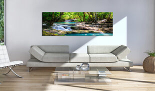 Картина - Nature: Forest Waterfall 135x45 см цена и информация | Картины | 220.lv