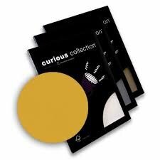 Dizaina papīrs Curious Metallics A4/250g Super Gold 10 loksnes cena un informācija | Burtnīcas un papīra preces | 220.lv